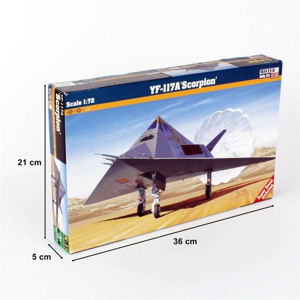 1/72 YF-117A (Scorpion) Savaş Uçağı Maketi, Mister Craft E011 - Görsel 5