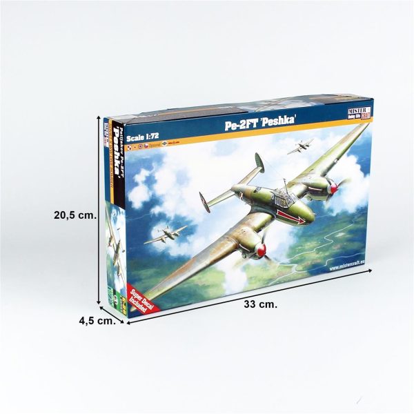 1/72 Pe-2FT (Peshka) Bombardıman Uçağı Maketi, Mister Craft E026 - Görsel 4