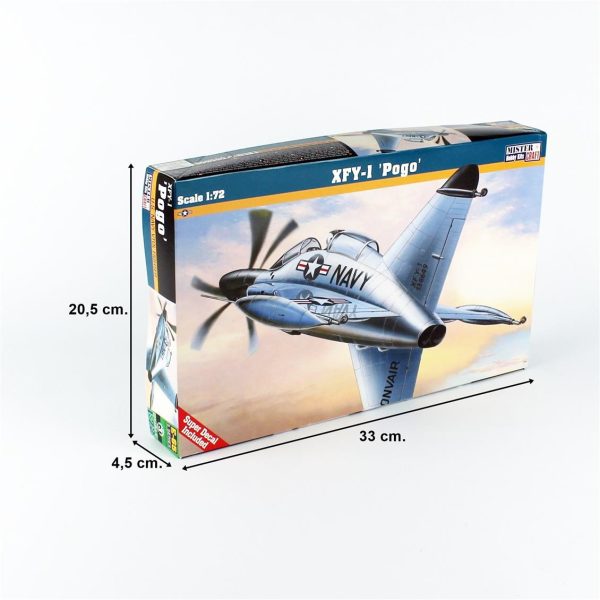 1/72 XFY-1 (Pogo) Savaş Uçağı Maketi, Mister Craft E065 - Görsel 4