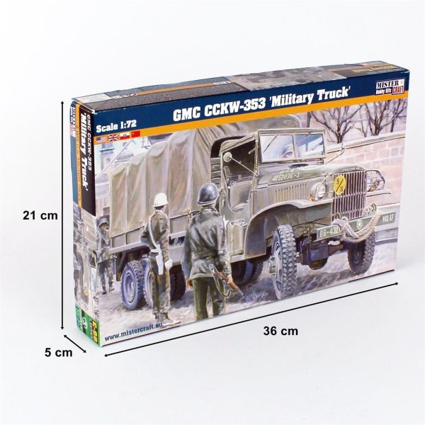 1/72 GMC CCKW-353 Askeri Kamyon Maketi, Mister Craft E098 - Görsel 5