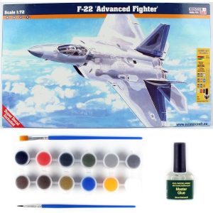 1/72 F-22 Gelişmiş Avcı Uçağı Maketi, Mister Craft F006ST
