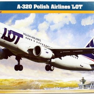 1/270 A-320 Polish Airlines (LOT) Yolcu Uçağı Maketi, Mister Craft F016