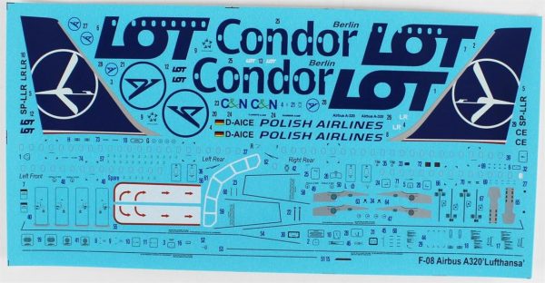 1/270 A-320 Polish Airlines (LOT) Yolcu Uçağı Maketi, Mister Craft F016 - Görsel 4