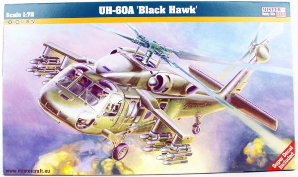 1/72 UH-60 A Black Hawk Askeri Helikopter Maketi, Mister Craft F022