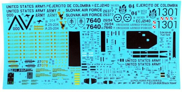 1/72 UH-60 A Black Hawk Askeri Helikopter Maketi, Mister Craft F022 - Görsel 3