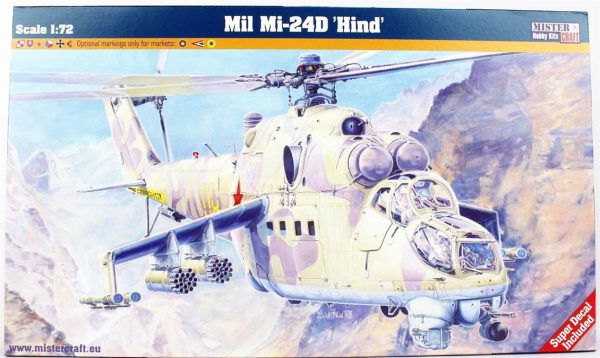 1/72 Mil Mi-24D Hind Askeri Helikopter Maketi, Mister Craft F044