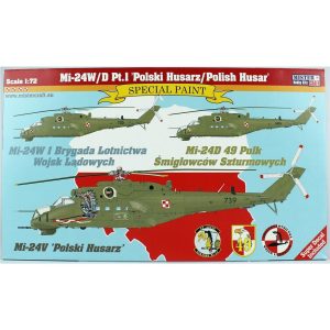 1/72 Mi-24W/D Pt.1 (/Polish Husar) Askeri Helikopter Maketi, Mister Craft F046