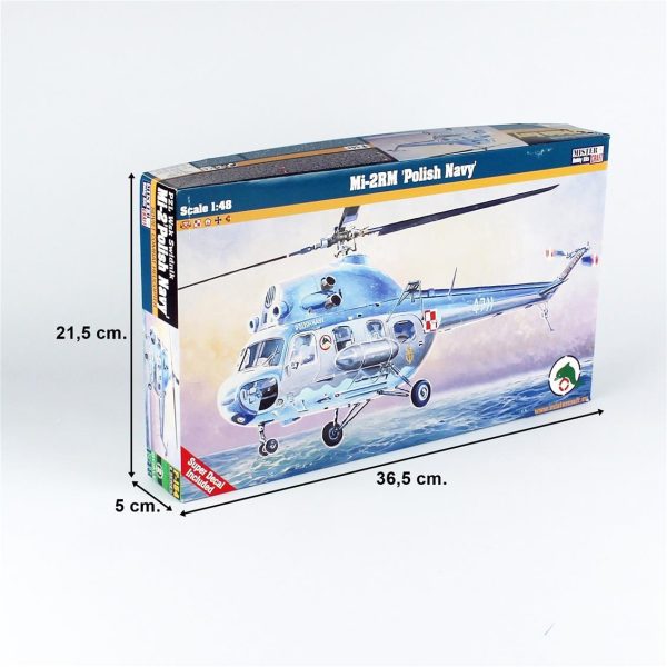 1/48 Mi-2 RM (Polonya Donanması) Askeri Helikopter Maketi, Mister Craft F154 - Görsel 4