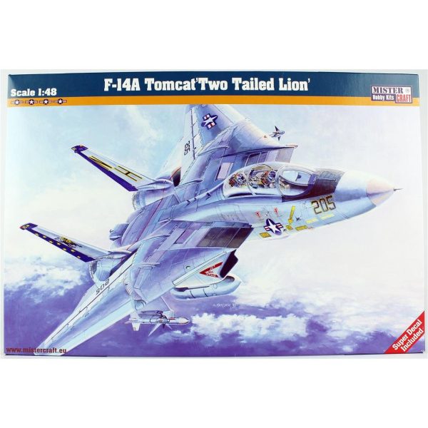 1/48 F-14A Tomcat (İki Kuyruklu Arslan) Savaş Uçağı Maketi, Mister Craft G004