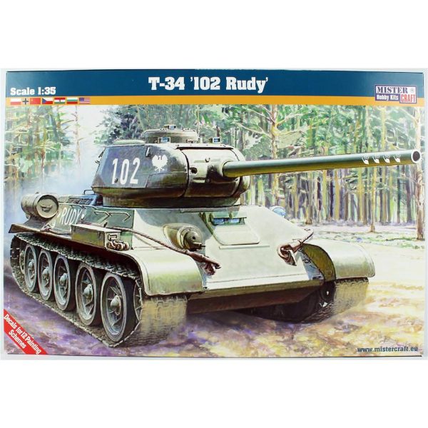 1/35 T-34/85 Ana Muharebe Tank Maketi, Mister Craft G095