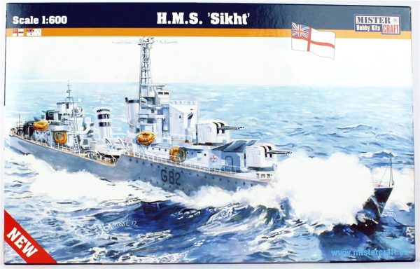 1/600 HMS (Sikht) Zırhlı Gemi Maketi, Mister Craft S095