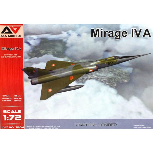 1/72 Mirage IV A Stratejik Bombardıman Uçağı Maketi, Model Svit 7204A