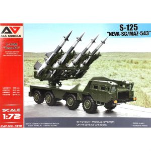 1/72 S-125SC MAZ-453 Mobil Hava Savunma Sistemi Maketi, Model Svit 7218A