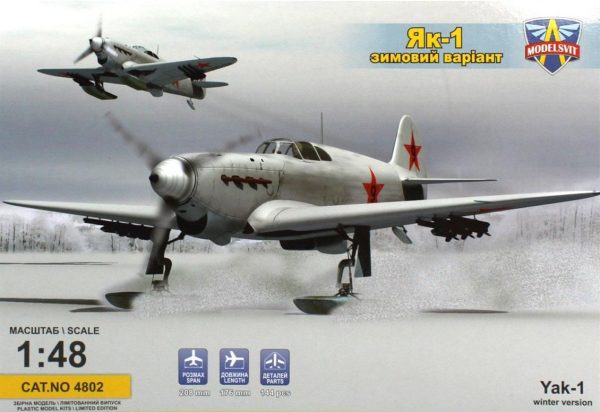1/48 YAK-1 Sovyet Arktik Kayaklı Avcı Uçağı Maketi, Model Svit 4802