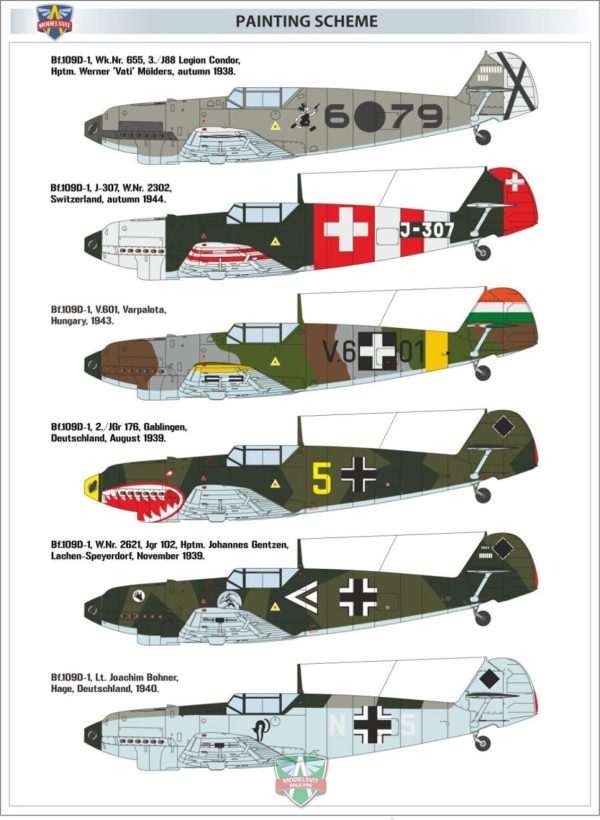 1/48 Messerschmitt BF-109 D-1 Avcı Uçağı Maketi, Model Svit 4806 - Görsel 3