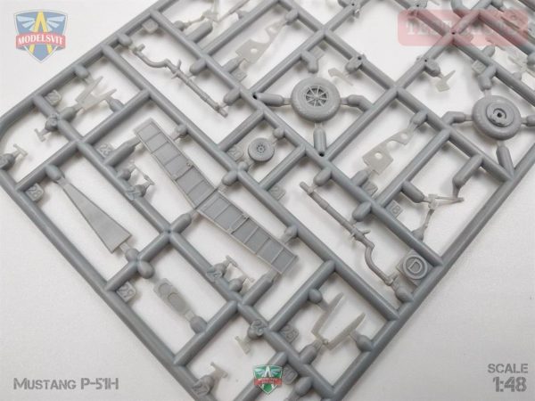 1/48 P-51H Mustang Amerikan Avcı Uçağı Maketi, Model Svit 4817 - Görsel 7