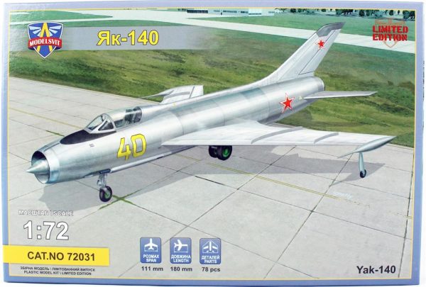 1/72 Yak 140 Prototype Savaş Uçağı Maketi, Model Svit 72031