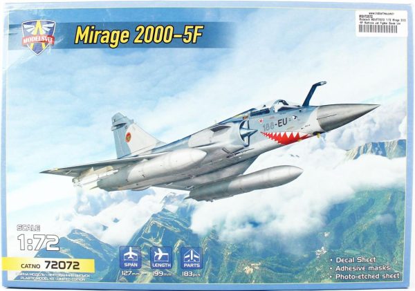 1/72 Mirage 2000-5F Multirole Jet Fighter Savaş Uçağı Maketi, Model Svit 72072