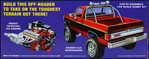 1/25 1984 GMC Pickup (White) Kamyonet Maketi, MPC 0847 - Görsel 3