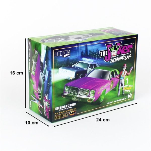 1/25 Batman The Joker Getaway Car Dodge Monaco w/Joker Figure Araba Maketi, MPC 0890 - Görsel 5