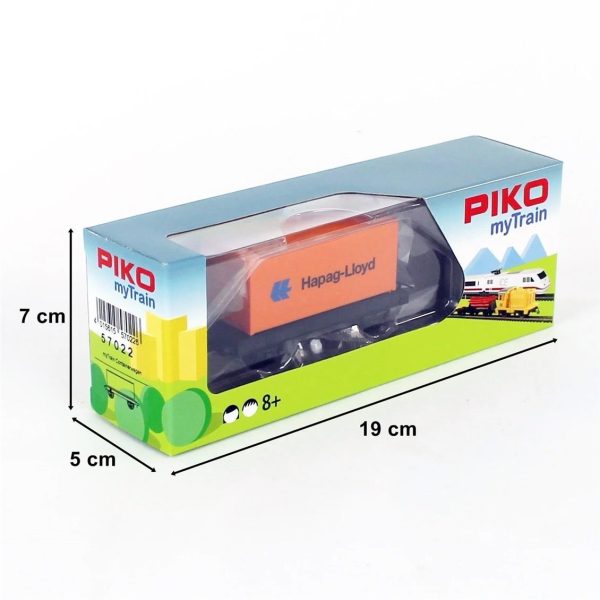 Mytrain Flatcar W Container, Piko 57022 - Görsel 5