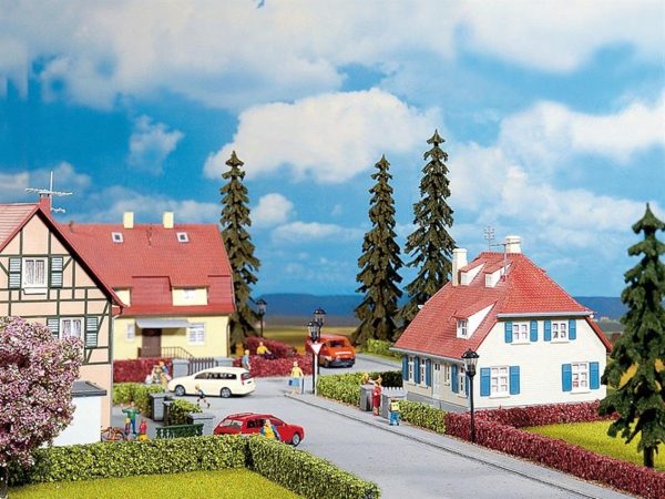 Çalı Çitler Koyu Yeşil 2 Adet 1.5x0.8 cm Diorama Malzemesi, Noch 21514