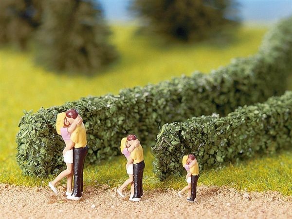 Çalı Çitler Koyu Yeşil 2 Adet 1.5x0.8 cm Diorama Malzemesi, Noch 21514 - Görsel 3