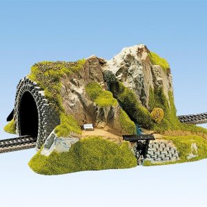 1/87 Tek Hatlı 34x27 cm. Hazır Düz Tünel Dioraması, Noch 2200
