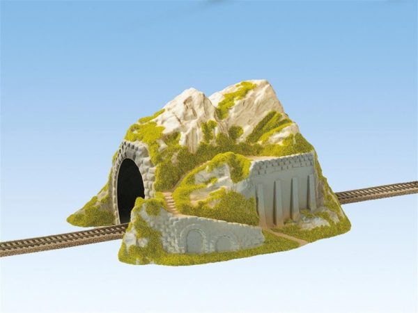1/87 Tek Hatlı 34x25 cm. Hazır Düz Tünel Dioraması, Noch 2221