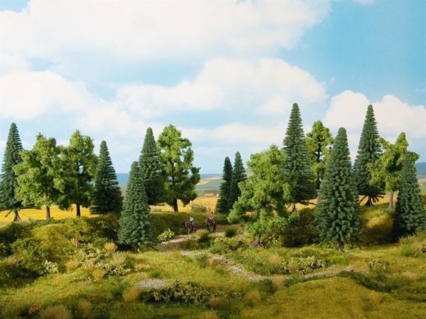 Karışık Orman Ağaçları 8 Adet 10-14 cm. Diorama Malzemesi, Noch 24620