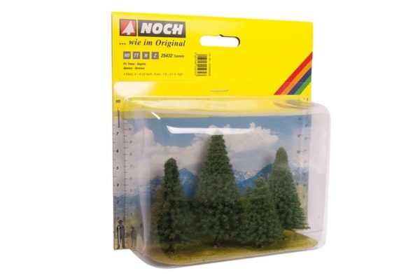Köknar Ağaçları 4 Adet 4-8 cm. Diorama Malzemesi, Noch 25432 - Görsel 2