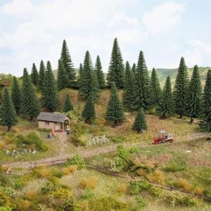 Model Köknar Ağaçları 25 Adet 5-14 cm. Diorama Malzemesi, Noch 26820