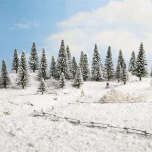 Karlı Köknar Ağaçları 25 Adet 5-14 cm. Diorama Malzemesi, Noch 26828