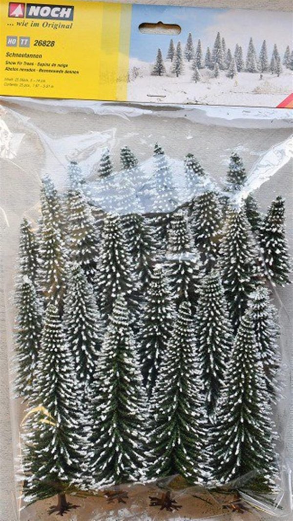 Karlı Köknar Ağaçları 25 Adet 5-14 cm. Diorama Malzemesi, Noch 26828 - Görsel 3