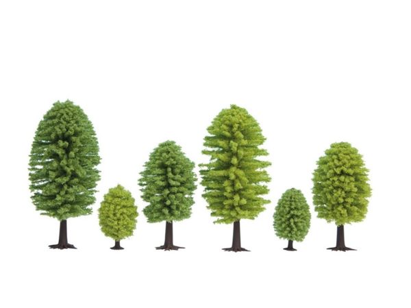 Yapraklı Ağaçlar 10 Adet 5-9 cm. Diorama Malzemesi, Noch 26901 - Görsel 2