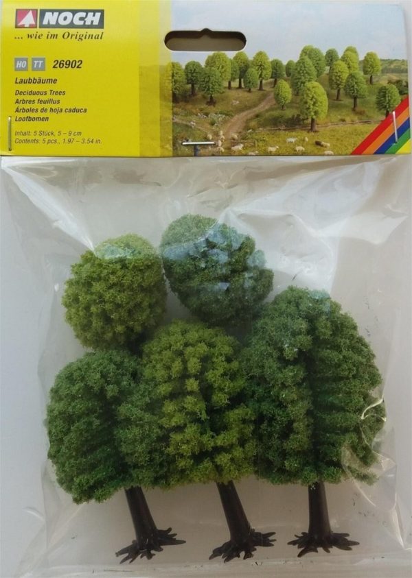 Yapraklı Ağaçlar 5 Adet 5-9 cm. Diorama Malzemesi, Noch 26902 - Görsel 3