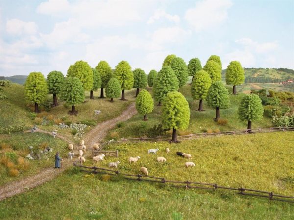 Yapraklı Ağaçlar 5 Adet 5-9 cm. Diorama Malzemesi, Noch 26902