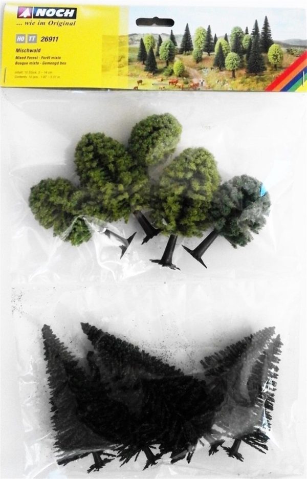 Karışık Orman Ağaçları 10 Adet 5-14 cm. Diorama Malzemesi, Noch 26911 - Görsel 3