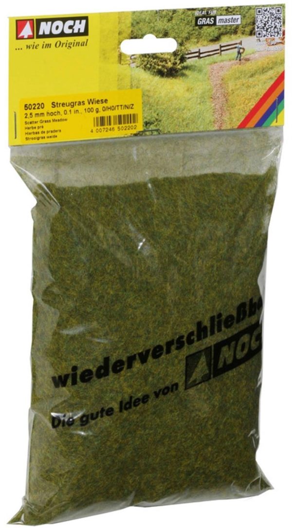 Serpme Çim Mera Çayırı 2.5 mm. 100 Gram Diorama Malzemesi, Noch 50220 - Görsel 2