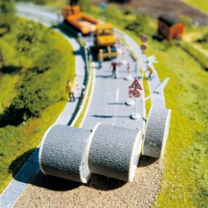 Köy Yolu Zemini Gri 100x4.8 cm. 2 Rulo Diorama Malzemesi, Noch 60500