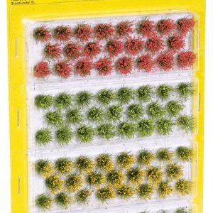 Grass Tufts XL “blossom” red yellow li, Noch 7010