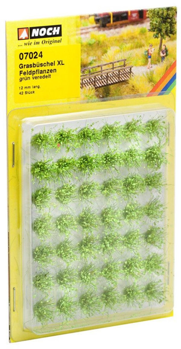 Grass Tufts XL “Field Plants” green 42, Noch 7024
