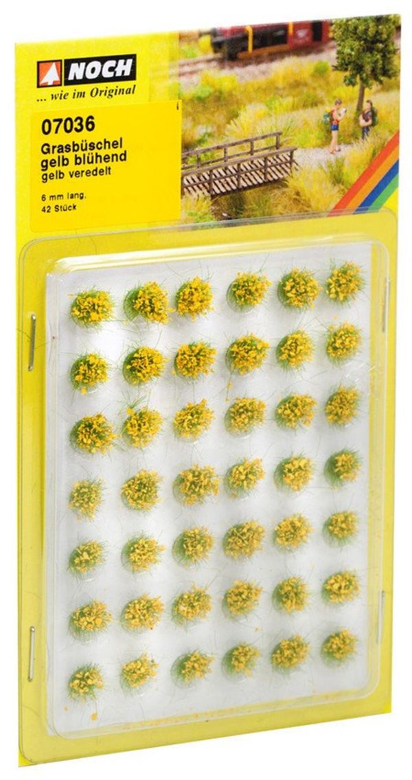 Çiçek Öbekleri Yeşil 6 mm. 42 Adet Diorama Malzemesi, Noch 7036