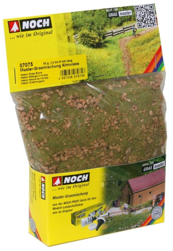 Statik Çim Alp Dağları Çayırları Karışımı 2.5-6.0 mm. 50 Gram Diorama Malzemesi, Noch 7075 - Görsel 2