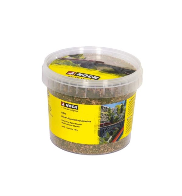 Statik Çim Alp Dağları Çayırları Karışımı 2.5-6.0 mm. 100 Gram Diorama Malzemesi, Noch 7079 - Görsel 2