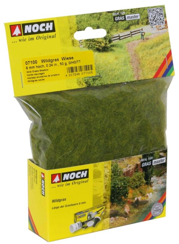 Yabani Otlar Çayır Yeşili 6 mm 50 Gram Diorama Malzemesi, Noch 7100 - Görsel 2