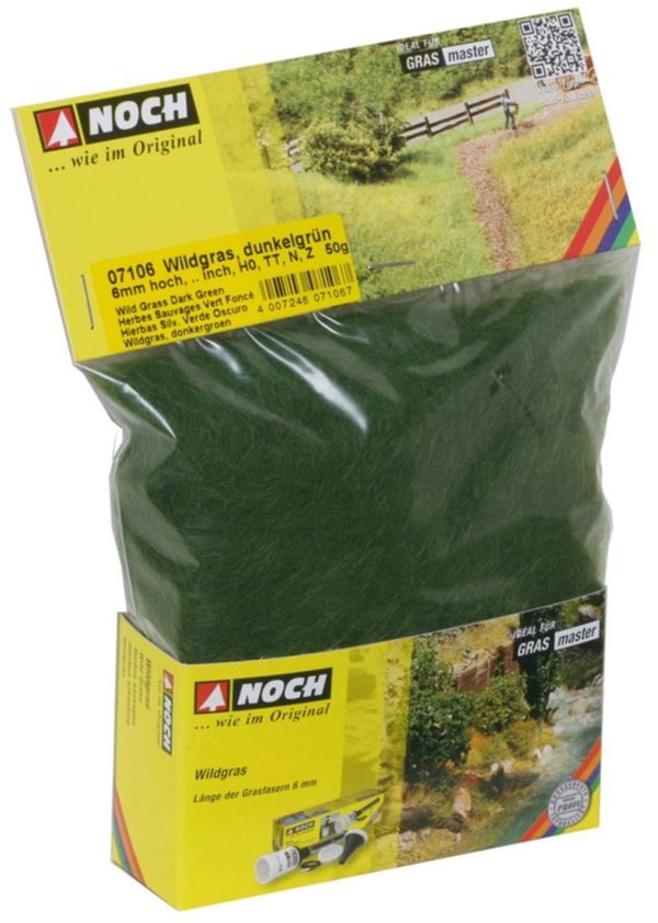 Yabani Otlar Koyu Yeşil 6 mm 50 Gram Diorama Malzemesi, Noch 7106 - Görsel 2