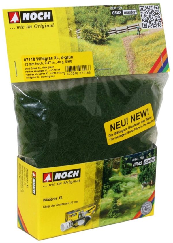 Yabani Otlar Koyu Yeşil 12 mm 40 Gram Diorama Malzemesi, Noch 7116 - Görsel 2