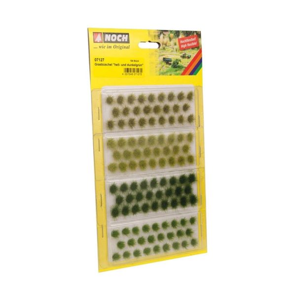 Çim Kümeleri Karışık Yeşil 6 mm. 104 Adet Diorama Malzemesi, Noch 7127 - Görsel 2
