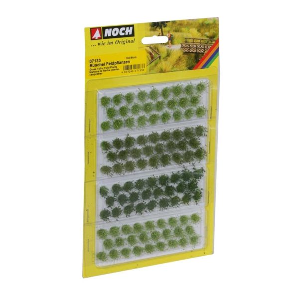Çim Kümeleri Açık ve Koyu Yeşil 6 mm. 104 Adet Diorama Malzemesi, Noch 7133 - Görsel 3